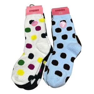 Gymboree size 5 7 Yrs 4 Pair Polka Dot Knee High Socks Teddy Bear Soft NWT